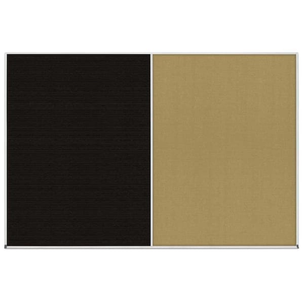 Enclosed Corkboard, 1 Door, 48"x36", 4" Fra